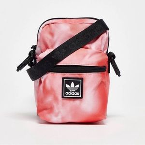 BNWT adidas Originals Utility 2.0 festival cross-body bag in red tie dye